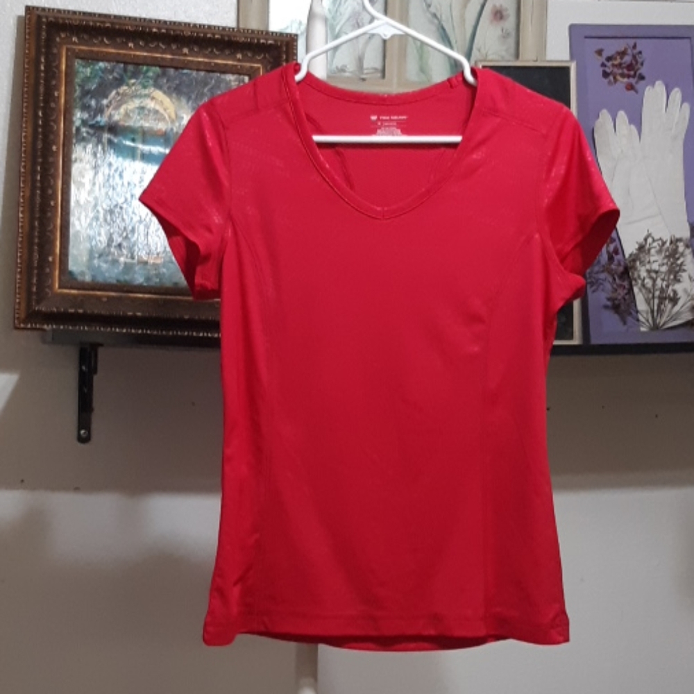 Womens Pink T Shirt Sz Med Short sleeve Athletic Sports top activewear TEKGEAR